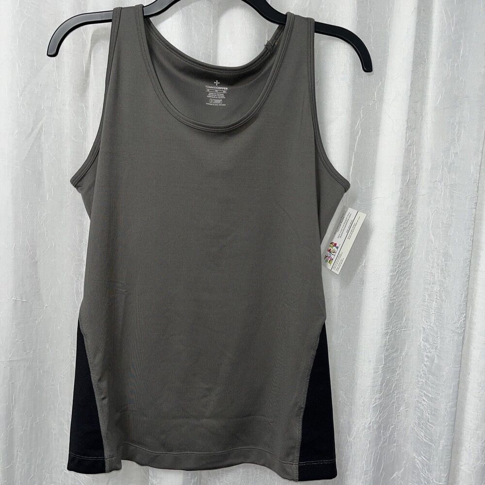 Tommie Copper Women's Active Tank Gray & Black Size XL
